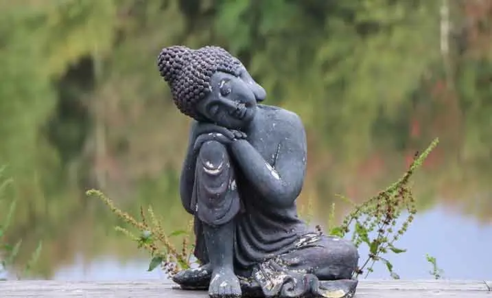 INDIVIDUAL THERAPY- Single Waterlily and Budda