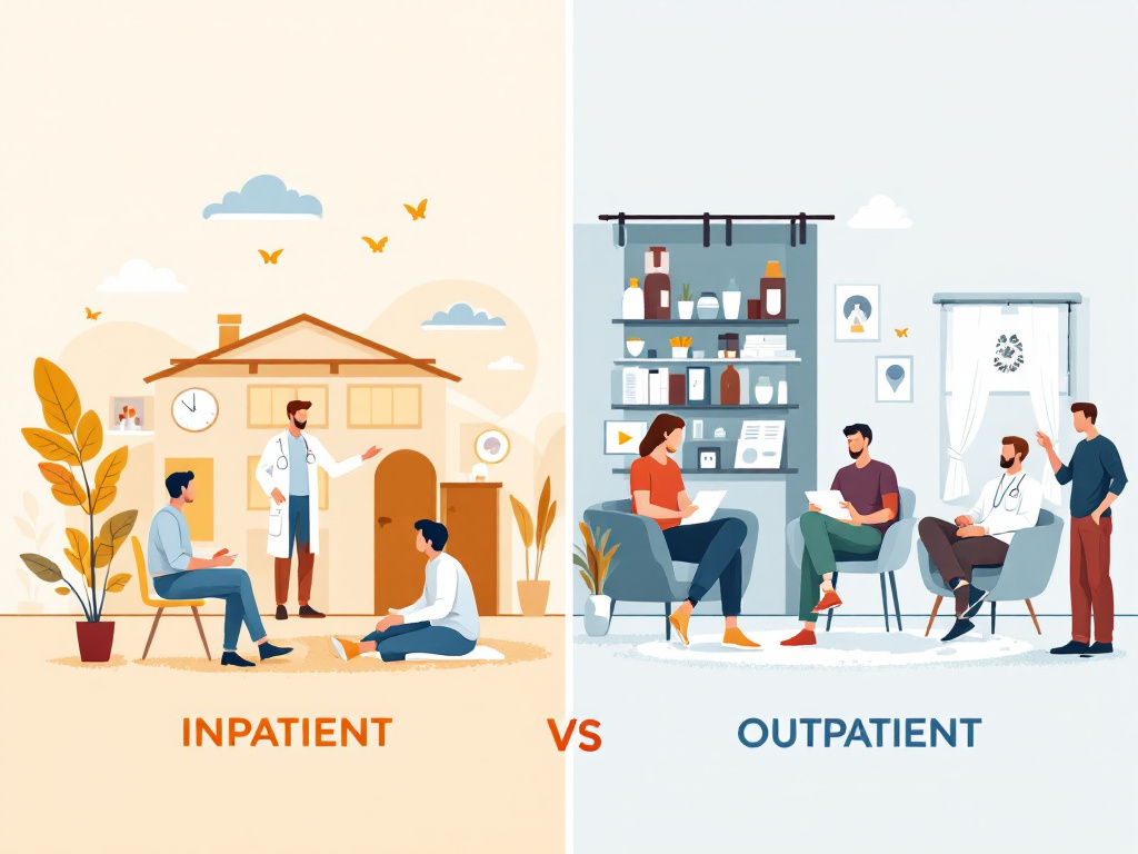 inpatient vs outpatient alcohol rehab